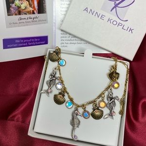 Seahorse Mermaid Necklace Anne Koplik Made In USA